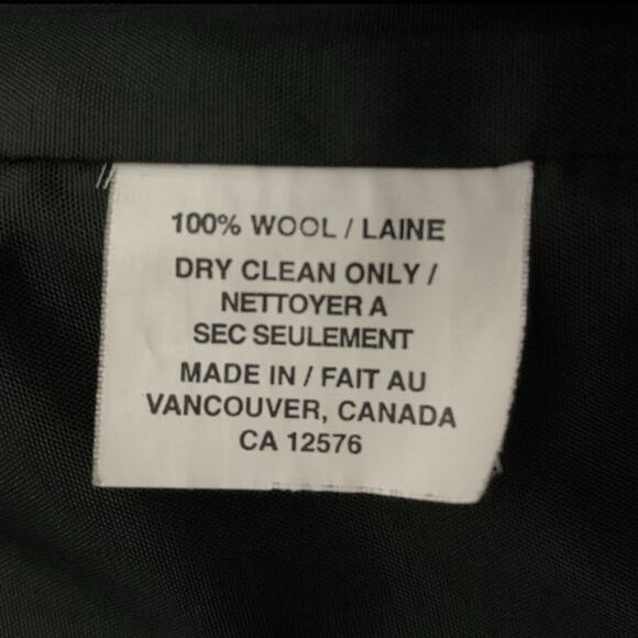 Jacqueline Conoir Wool Designer Coat Women's Sz 10 Modern Chic Jackie O Full Zip - Picture 8 of 10